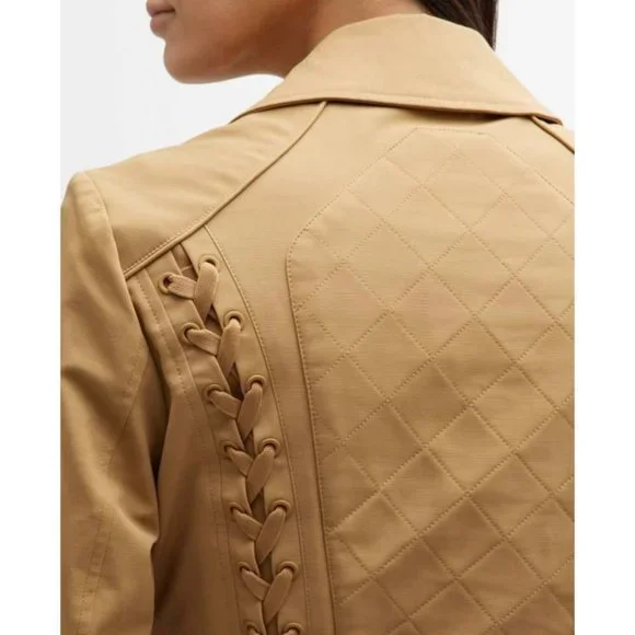 BLANC Noir Classic Trench Coat NWT Size S & XL - Picture 4 of 14